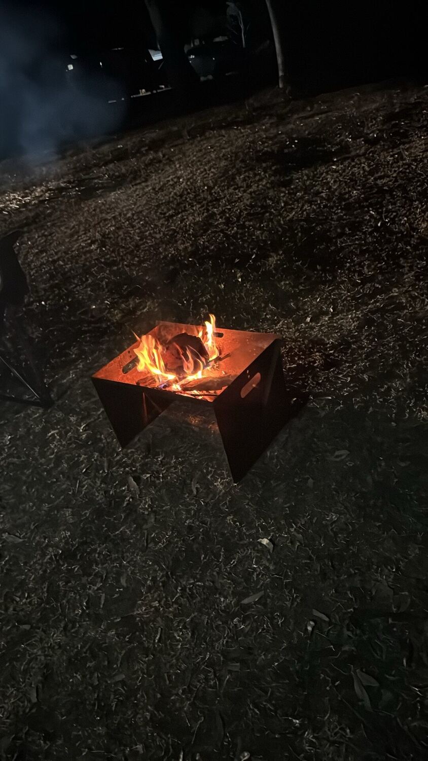 Campfire at Swinging Bridge Park