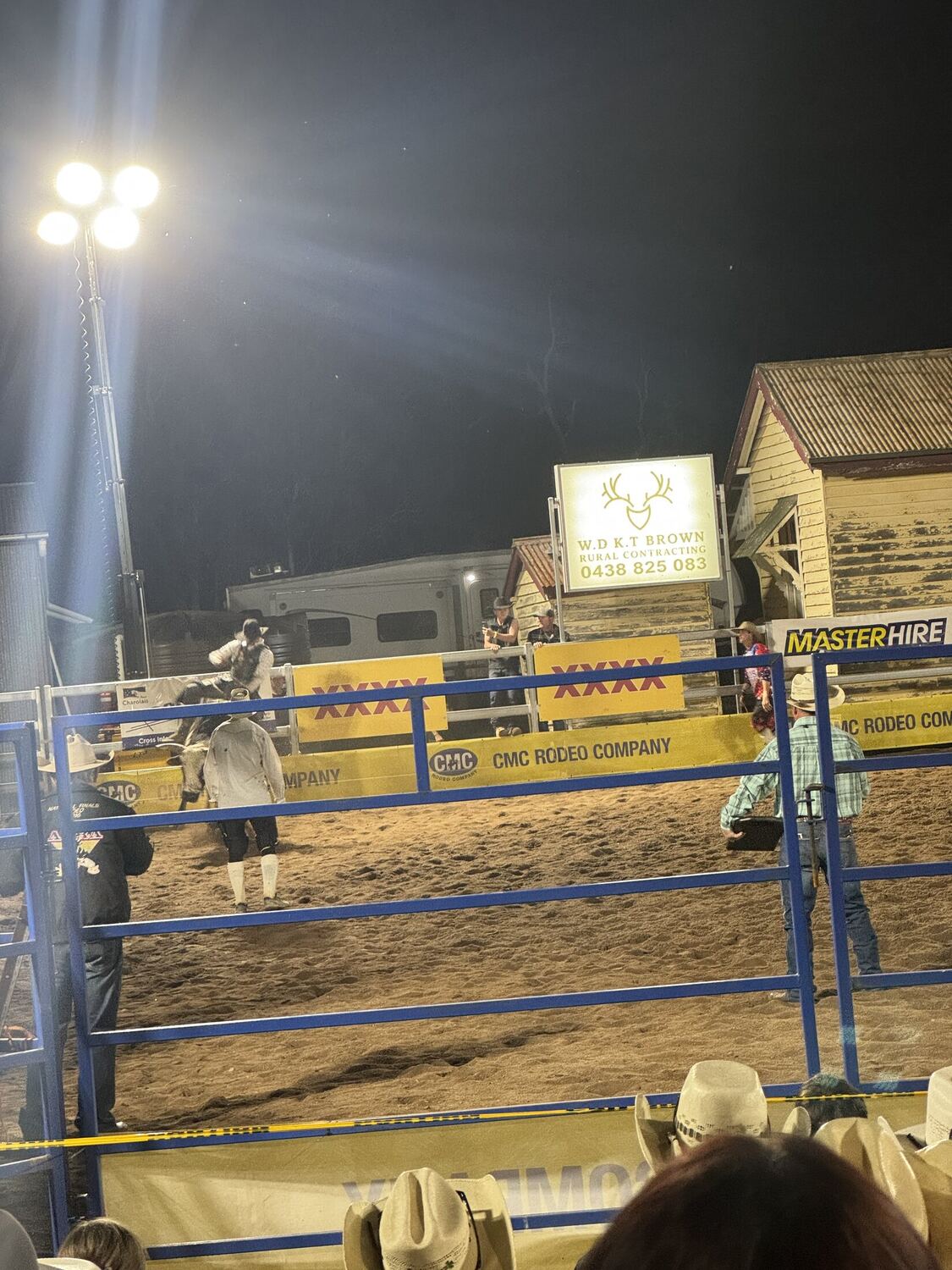 Rodeo action at the Cooyar Hotel Bull and Bronc Ride