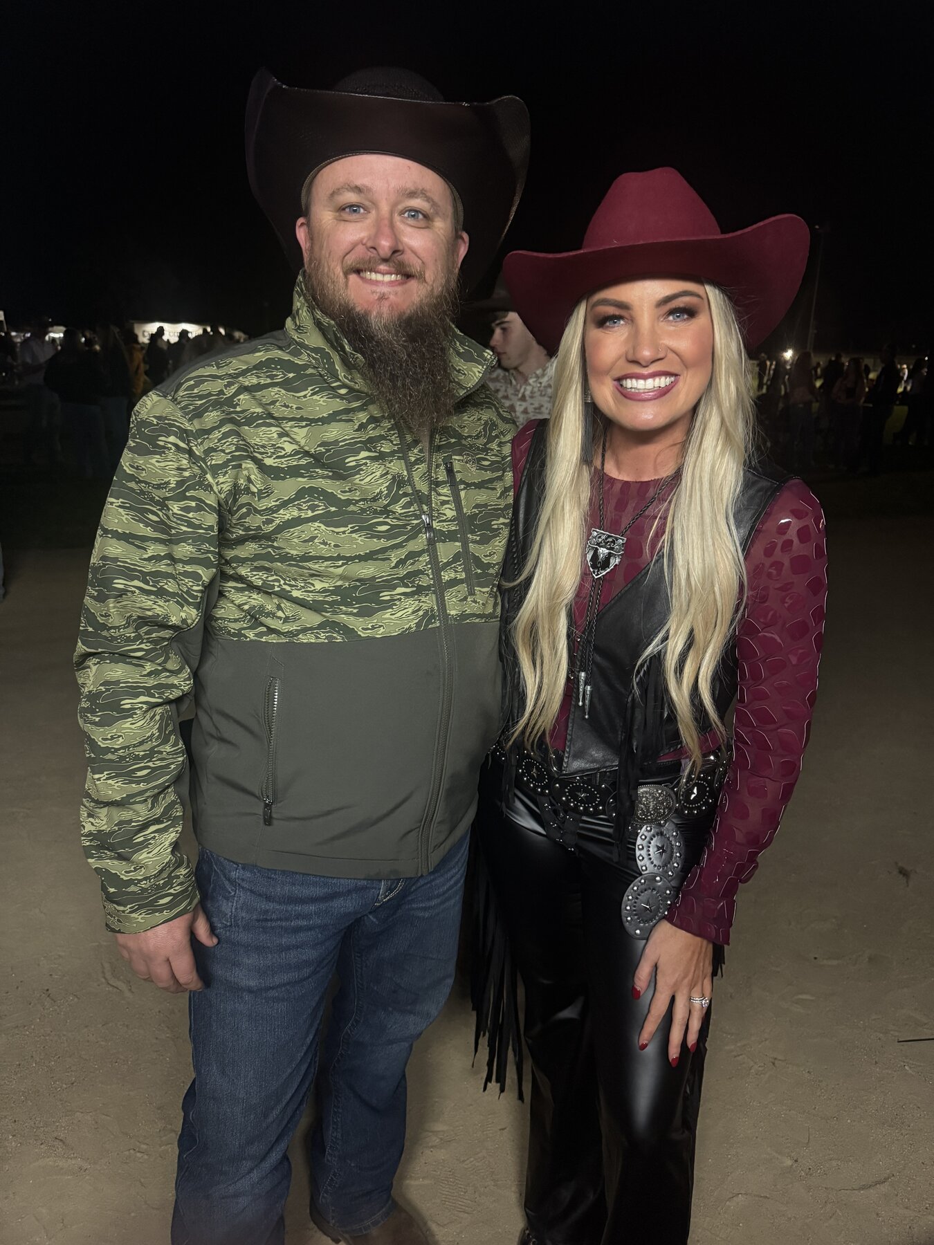 Shane with Hayley Jensen at the merchandise stand