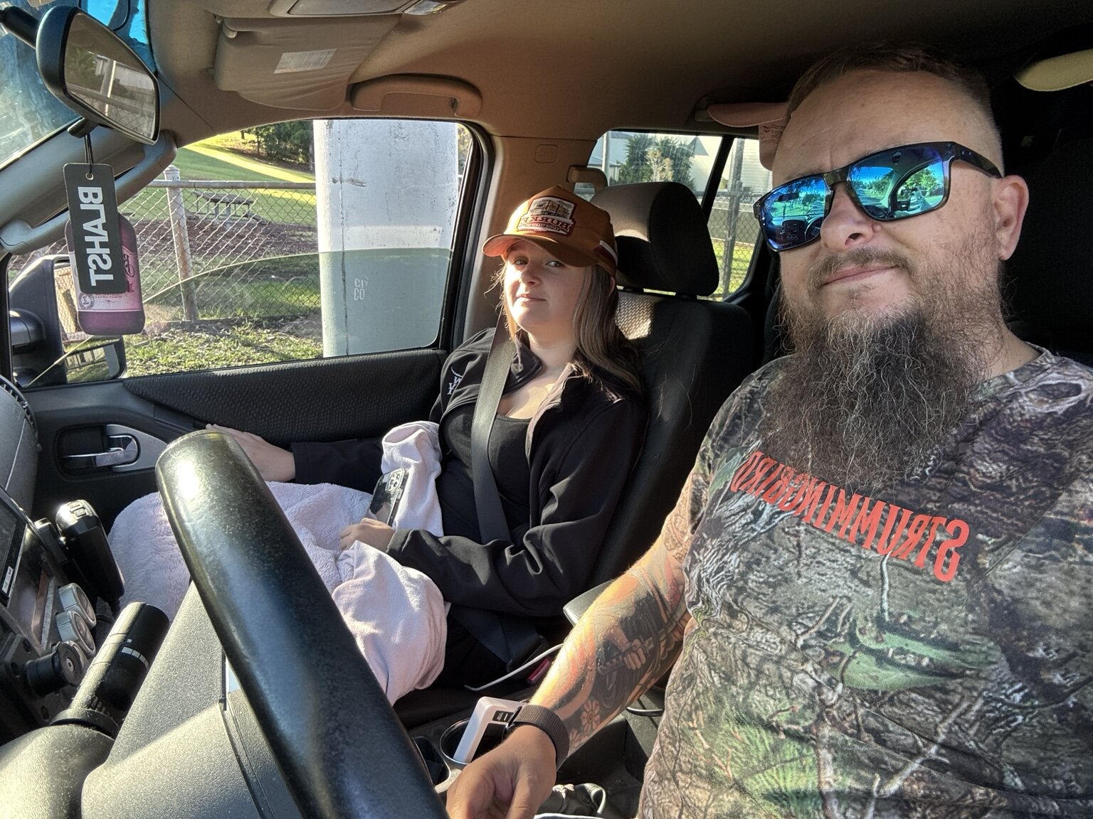 Shane and Zoe travelling to CMC Rocks