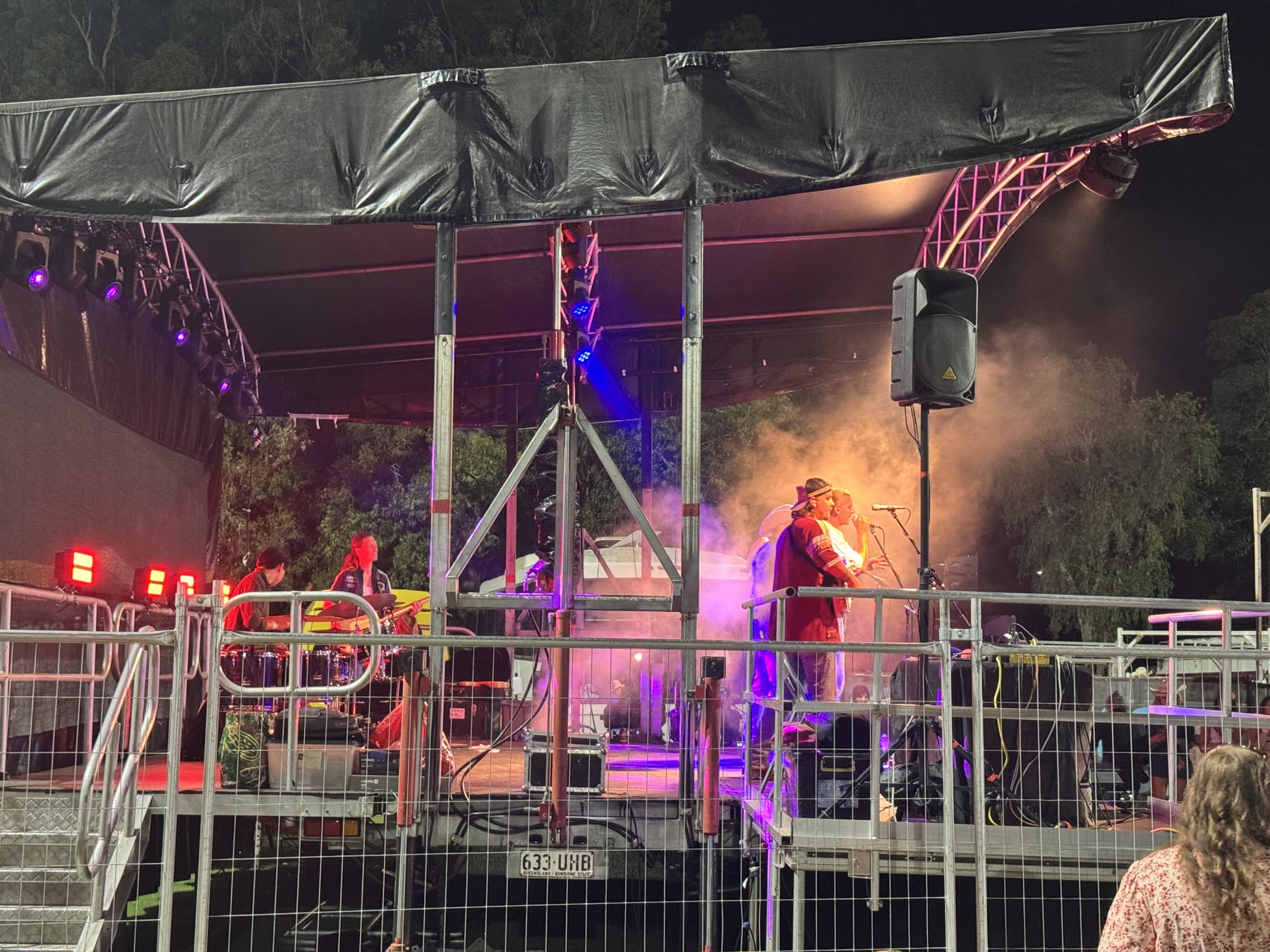 The Wet Whistles performing at Pinkland Park