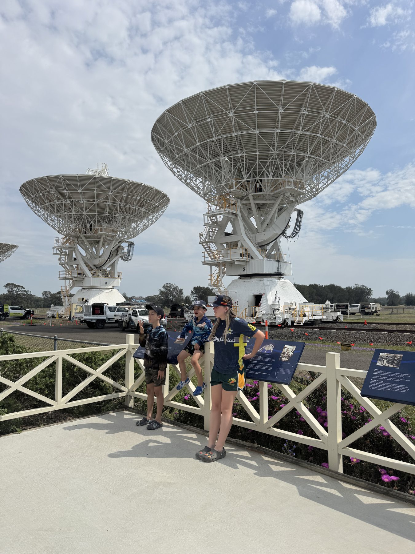 Large dishes at the Australia Telescope Compact Array near Narrabri