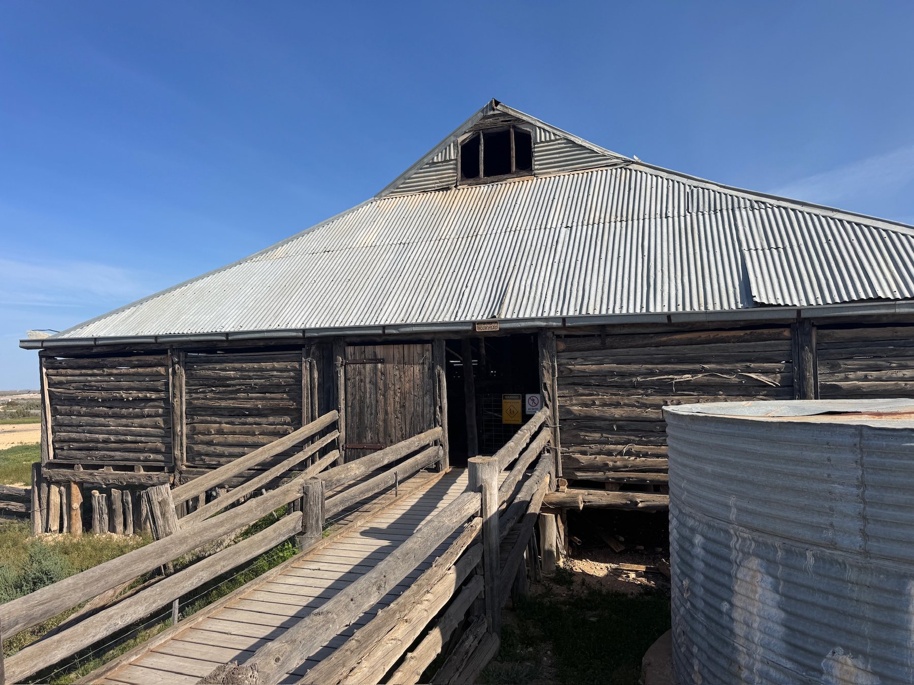 Historic shearing shed at Mungo National Park